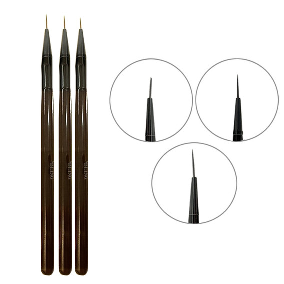 Zestaw pędzli do manicure BLING 3 szt. - Фото №1