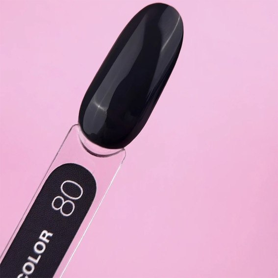 Гель-лак Lunamoon Color №80 черно-серый 13 мл (047-2128-0364) - Фото №3