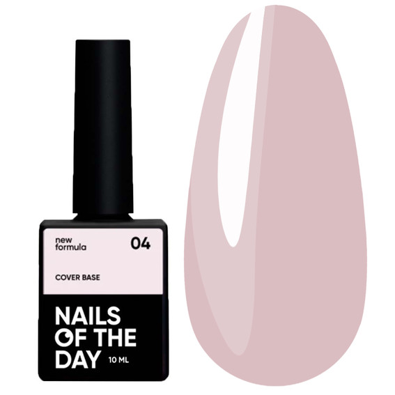 NAILSOFTHEDAY Base Cover NEW Formula Nr. 04 puderrosa 10 ml - Фото №1