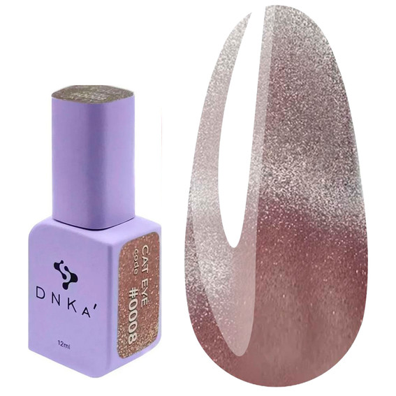 Gel polish DNKa Cat Eye 0008 soft beige 12 ml (FTCGP0008) - Фото №1