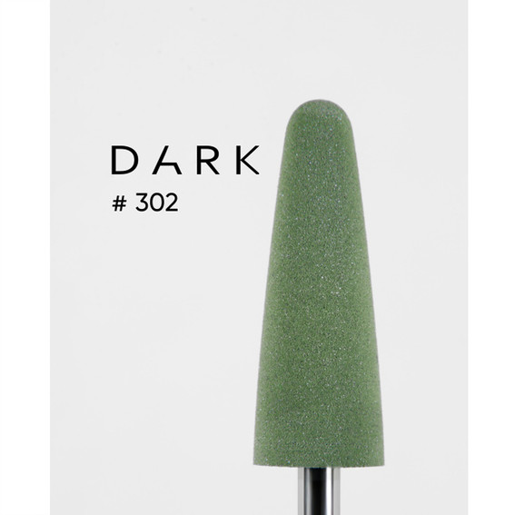 Polisher Dark 302 silicone large extended cone rounded green - Фото №2