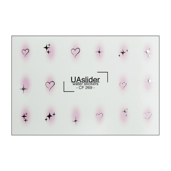 Слайдер дизайн UAslider со звездочками и сердечками № CF 269 - Фото №1