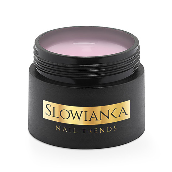 Гель для наращивания Slowianka Builder Gel COMBI ROSE HALF-COVER - ideal tixotropic 15 г - Фото №2