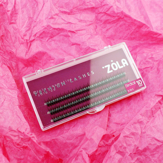 Ресницы ZOLA пучки Birdtail 10 мм - Фото №2