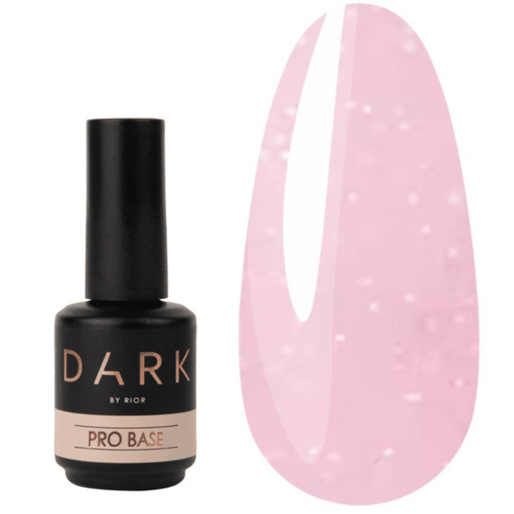 Base DARK Pro Base Opal 2 pink with shimmer, 15 ml - Фото №2