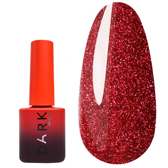 Гель-лак DARK Flash 06 темно-красный светоотражающий 10 мл - Фото №1