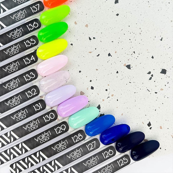 Гель-лак VALERI Color №127 электрик синий 6 мл (VA127) - Фото №2