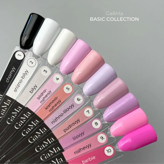 Gel polish GA&MA Basic collection №002 snow white 15 ml (7700308) - Фото №3