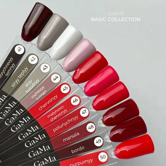 Gellack GA&MA Basic-Kollektion №045 rot 10 ml (7700263) - Фото №3