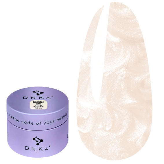 DNKa Builder Gel #0023 Pearl light beige with pearl 30 ml (BGD0023) - Фото №1
