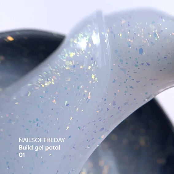 Gel NAILSOFTHEDAY Aufbaugel Potal 01 milchig 15 ml - Фото №2