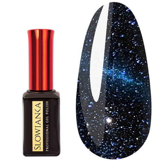 Топ Slowianka No Wipe Flash Cat Eye Blue 10 г - Фото №1