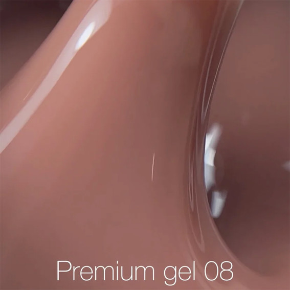 Aufbaugel NAILSOFTHEDAY Premium Gel 08 Nude-Karamell 30 ml - Фото №2