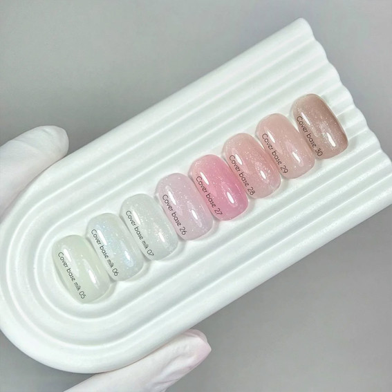 База для ногтей NAILSOFTHEDAY Cover NEW Formula 27 розовый с серебряным шиммером 10 мл - Фото №2