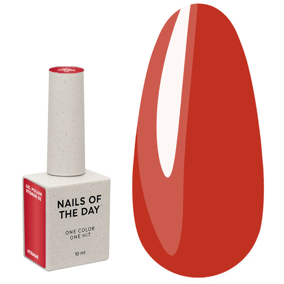 Gellack NAILSOFTHEDAY Vitrage 02 rotes Buntglas 10 ml - Фото №1