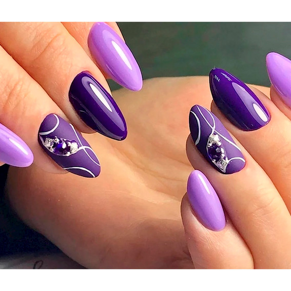Autumn Manicure 2024 (Purple Shades)