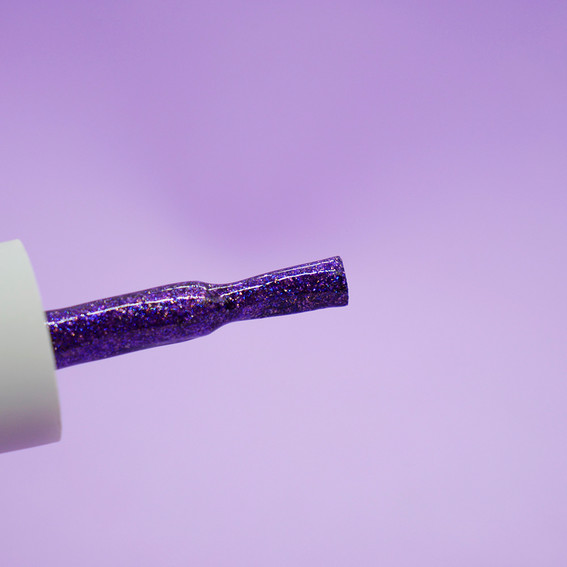 Гель-лак Toki-Toki № 035 фиолетовый с блесточками 5 мл - Фото №2