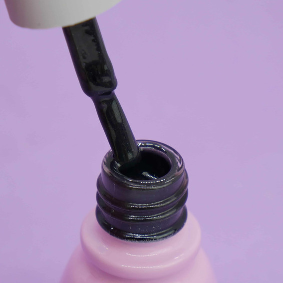 Gel polish Toki-Toki № 063 dark graphite with micro glitter 5 ml - Фото №2