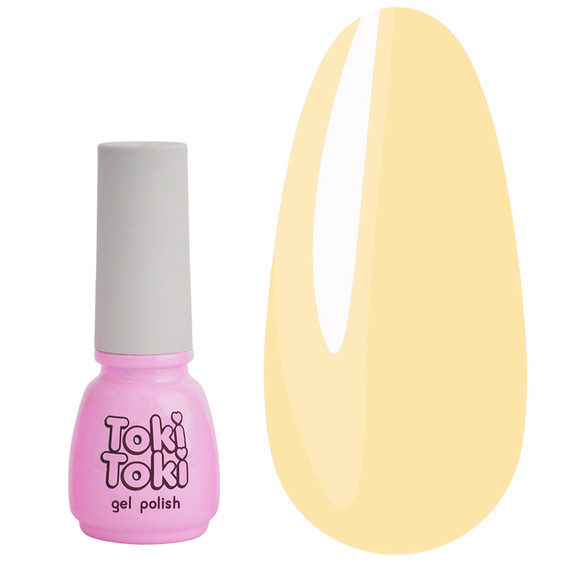 Gel polish Toki-Toki № 074 pale yellow 5 ml - Фото №1
