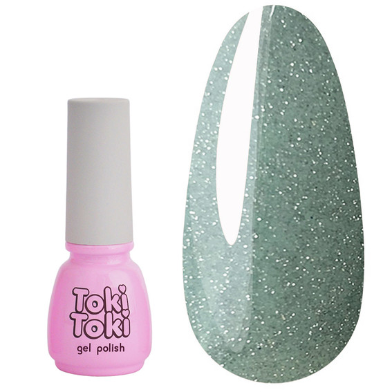 Gel polish Toki-Toki Cosmo № 08 pale green reflective 5 ml - Фото №1
