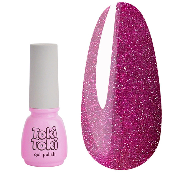 Gel polish Toki-Toki Cosmo № 15 fuchsia reflective 5 ml - Фото №1