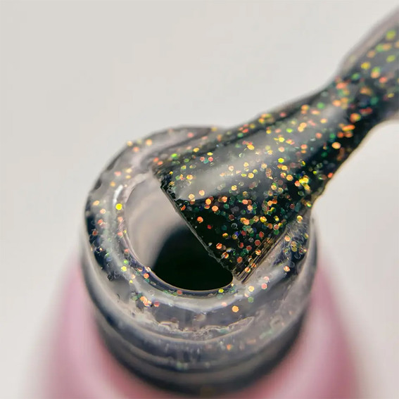 Gel polish Toki-Toki Fairytale FT01 transparent with holographic glitter 5 ml - Фото №2