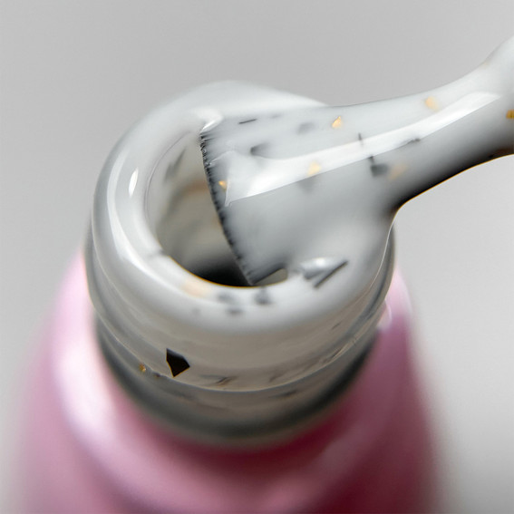 База Toki-Toki Terazzo Base TR04 молочный с черно-золотым поталью 5 мл - Фото №2