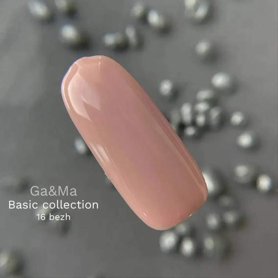 Gellack GA&MA Basic Kollektion №016 Beige 10 ml (7700287) - Фото №2