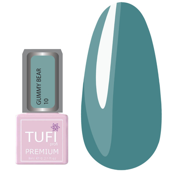Gel polish TUFI profi PREMIUM Gummy Bear 10 Mint Lime 8 ml (0318261) - Фото №1