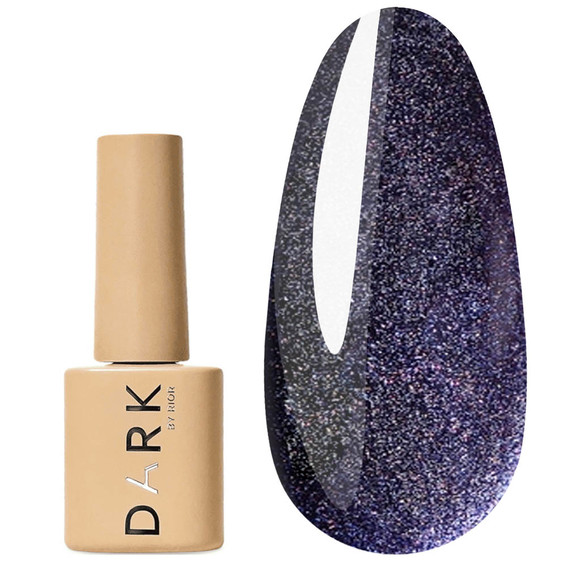 Gel polish DARK Cat Eye 19 blue-violet 6 ml - Фото №1