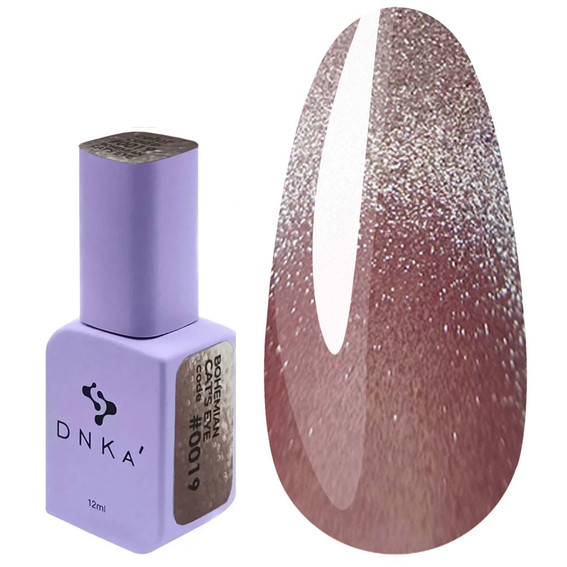 Gel polish DNKa Bohemian Cat's Eye 0019 pastel pink 12 ml (FTCGP0019) - Фото №1