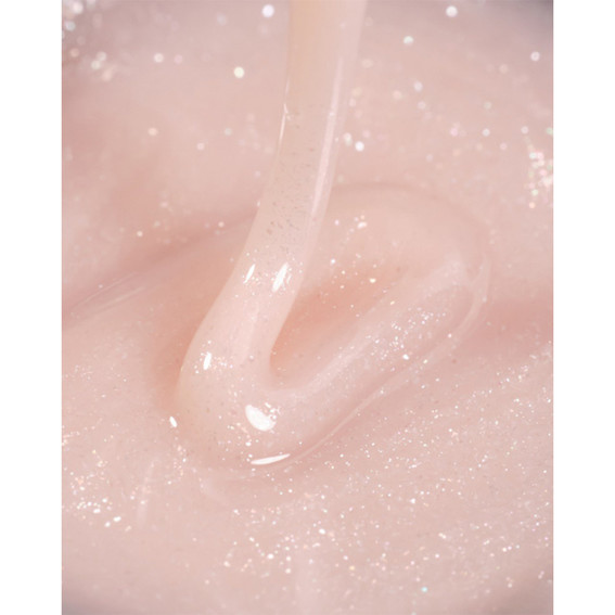 Гель для наращивания DARK Medium Gel №46 молочно-розовый с шиммером 15 мл - Фото №2