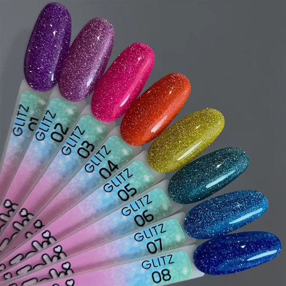 Gellack Toki-Toki Glitz GZ06 reflektierendes Türkis 5 ml - Фото №4