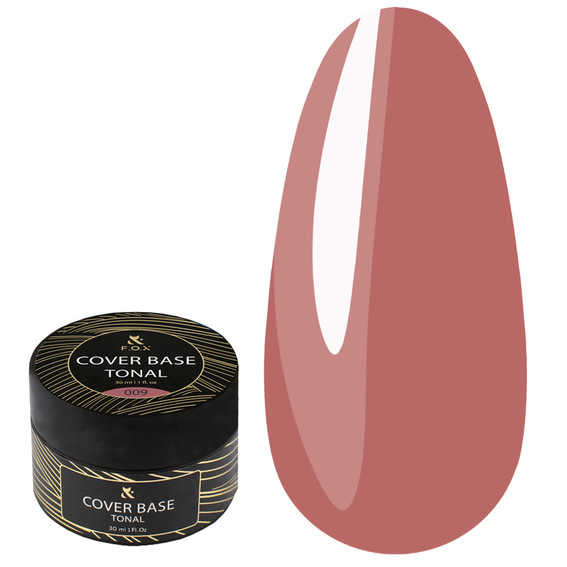 Base FOX Tonal Cover Base №009 dunkelrosa 30 ml (Dose) - Фото №1