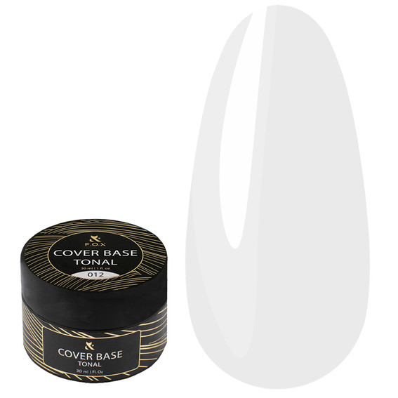 База F.O.X Tonal Cover Base 012 молочный 30 мл (банка) - Фото №1