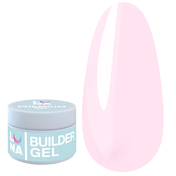 Гель для наращивания ногтей LUNA Premium №19 пастельный розовый 15 мл (323-2598-0519) - Фото №1