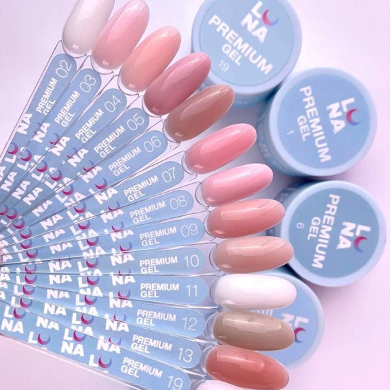 Gel for nail extension LUNA Premium №6 dark pink 15 ml (323-2586-0505) - Фото №2