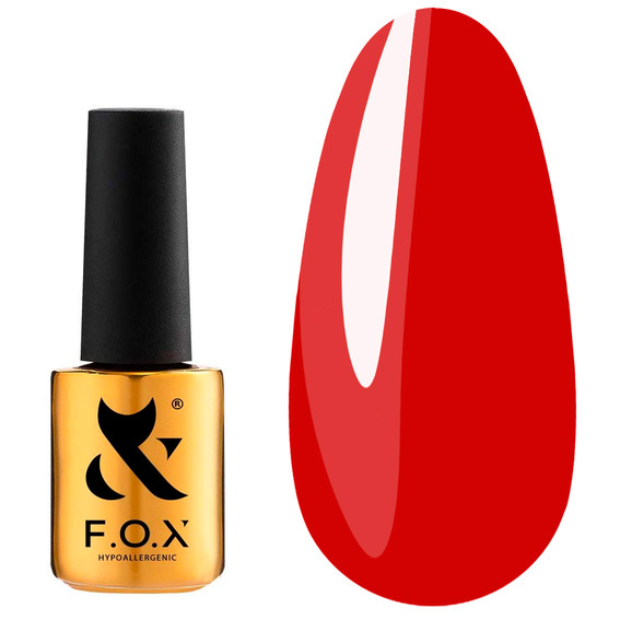 Gel polish F.O.X Lipstick Collection 004 passionate red 7 ml (LC - 04) - Фото №1
