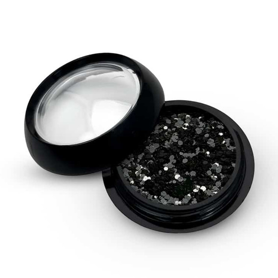 Nail decor Slowianka Black Snow 1 g - Фото №4