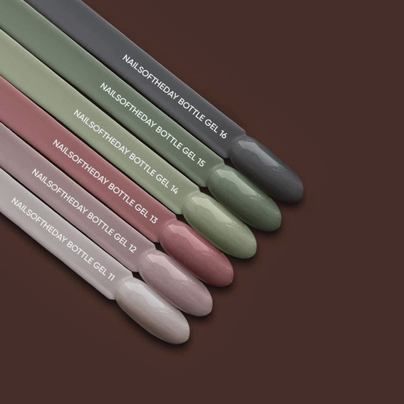 Гель NAILSOFTHEDAY Bottle gel 11 бледно-розовый 30 мл - Фото №3