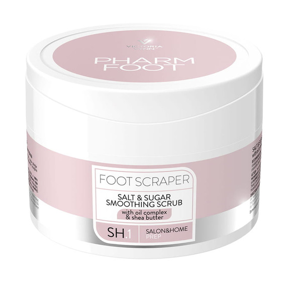 Разглаживающий скраб для ног из соли и сахара PHARM FOOT Foot Scraper 200 г - Фото №1