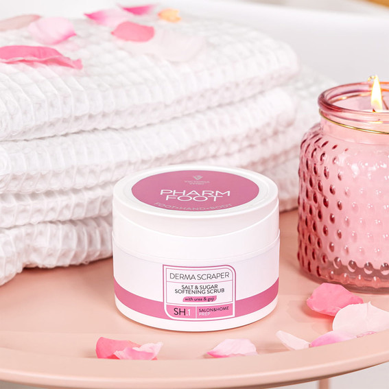 Бодрящий скраб из соли и сахара PHARM FOOT Derma Scraper 200 г - Фото №3