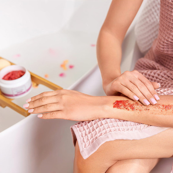 Бодрящий скраб из соли и сахара PHARM FOOT Derma Scraper 200 г - Фото №4