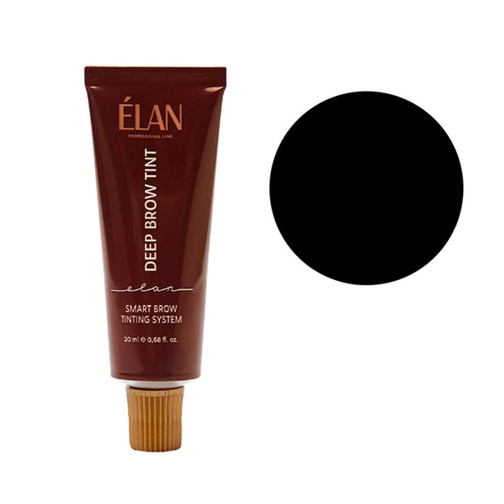 Długotrwała farba do brwi ELAN Deep Brow Tint 03 Black, 20ml - Фото №1