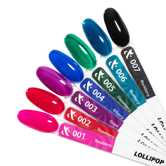 Гель-лак F.O.X Lollipop 003 Grape 7 мл (GL - 03) - Фото №3