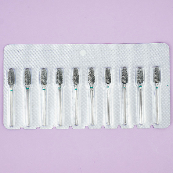 Manicure cutter TUFI profi Flame H0615P-C carbide green - Фото №3