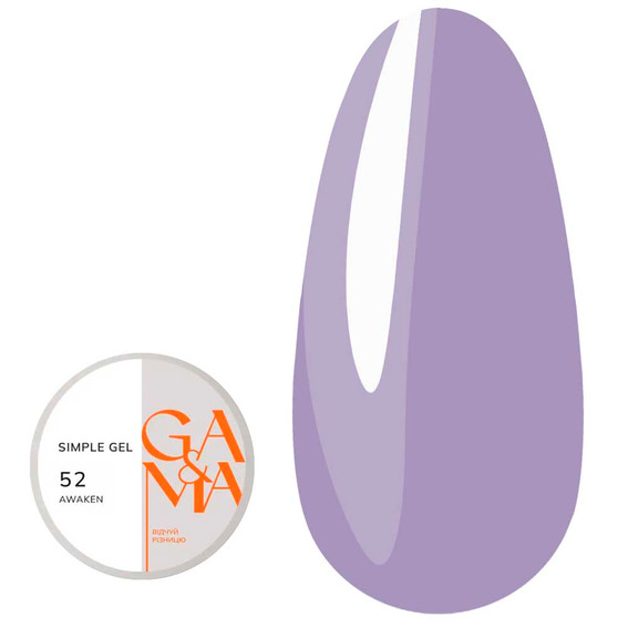 Гель для наращивания GA&MA Simple gel №052 Awaken 15 мл (7703192) - Фото №1