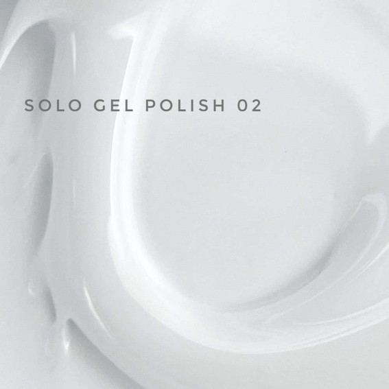 Гель-лак Touch Solo Gel Polish 02 однофазный 3в1 белый 9 мл - Фото №2