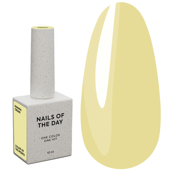 Gel polish NAILSOFTHEDAY Color of the month July 2025 Banana Cream 10 ml - Фото №1
