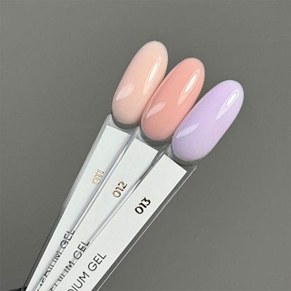 Гель для наращивания DARK Medium Gel №11 нежный розово-персиковый 15 мл - Фото №3